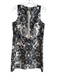 Desigual Size 38 Black & White Polyester Blend Sleeveless Round Neck Dress Black & White / 38