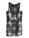 Desigual Size 38 Black & White Polyester Blend Sleeveless Round Neck Dress Black & White / 38