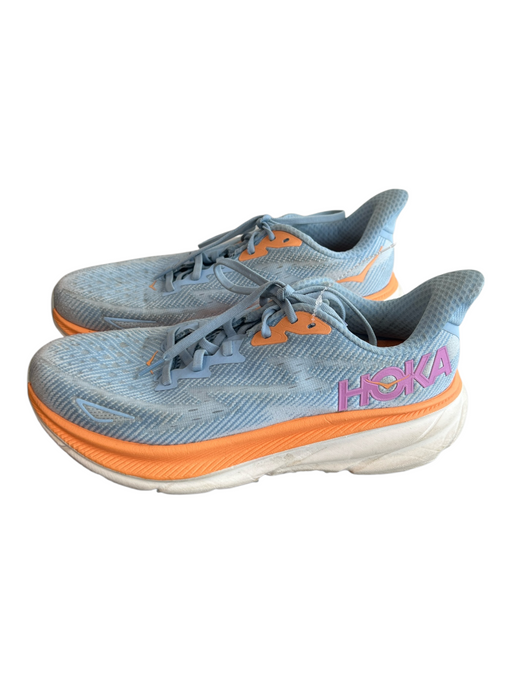 Hoka Shoe Size 9 Blue & Orange Fabric Low Top Lace Up Sneaker Shoes Blue & Orange / 9