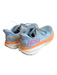 Hoka Shoe Size 9 Blue & Orange Fabric Low Top Lace Up Sneaker Shoes Blue & Orange / 9