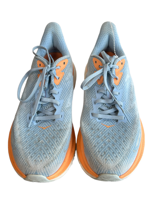 Hoka Shoe Size 9 Blue & Orange Fabric Low Top Lace Up Sneaker Shoes Blue & Orange / 9