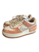 Nike Air Shoe Size 6 Cream & Peach Leather & Suede Low Top Lace Up Sneaker Shoes Cream & Peach / 6