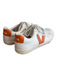 Veja Shoe Size 8.5 White & Orange Leather Low Top Lace Up Round Toe Shoes White & Orange / 8.5