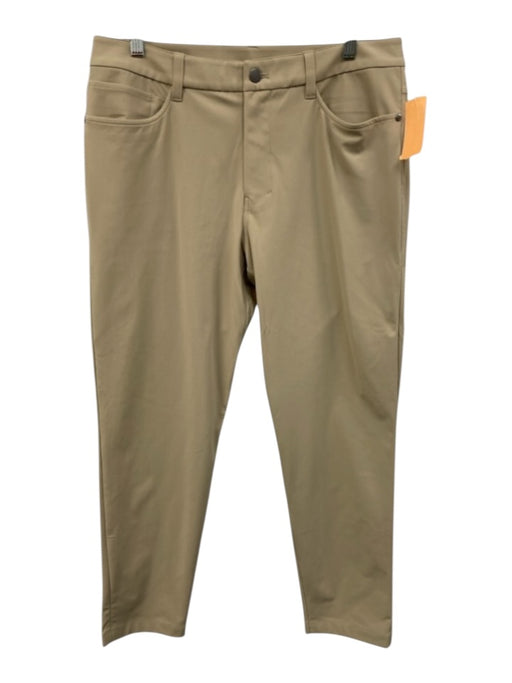 Lululemon Size 32 Beige Polyester Blend Solid Athleisure Men's Pants Beige / 32
