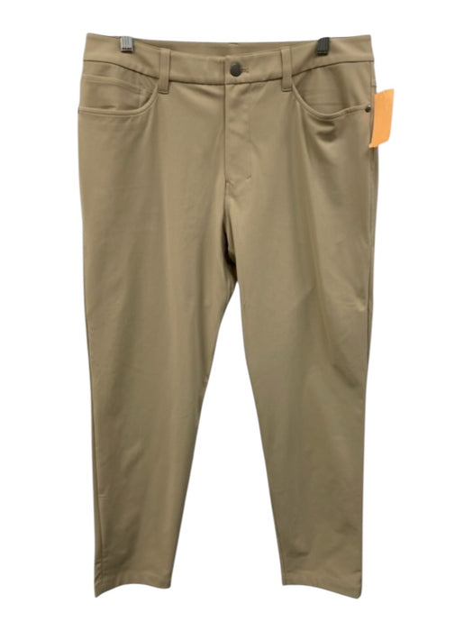 Lululemon Size 32 Beige Polyester Blend Solid Athleisure Men's Pants Beige / 32
