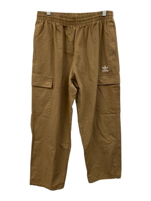 Adidas Size M Brown Polyester Solid Jogger Men's Pants Brown / M