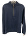 Johnnie O Size S Navy Blue Cotton Solid Quarter Zip Men's Jacket Navy Blue / S