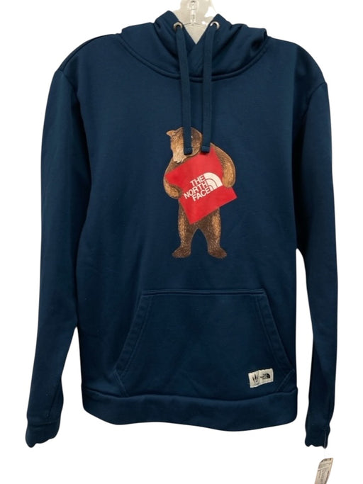 The North Face AS IS Size S Blue & Red Polyester Graphic Hoodie Men's Jacket Blue & Red / S