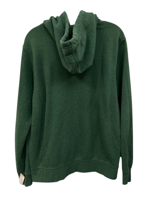 The North Face Size M Green & White Cotton Graphic Hoodie Men's Jacket Green & White / M