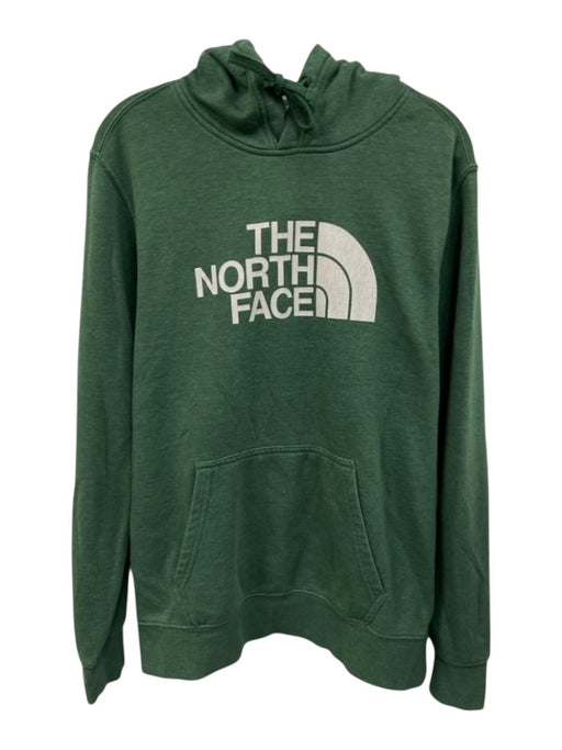 The North Face Size M Green & White Cotton Graphic Hoodie Men's Jacket Green & White / M