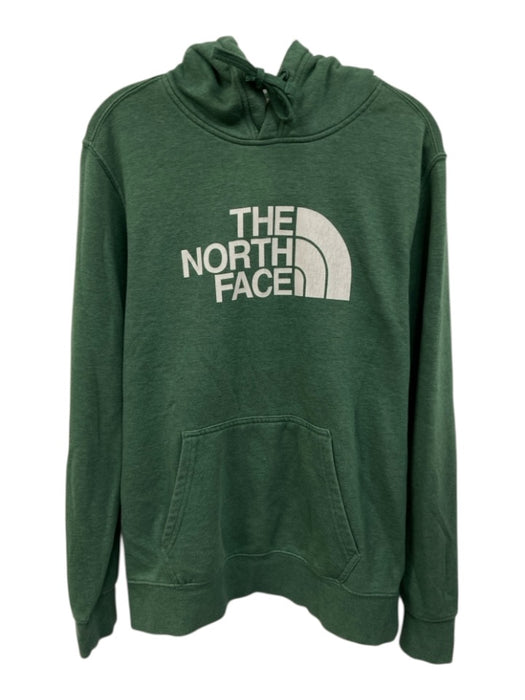 The North Face Size M Green & White Cotton Graphic Hoodie Men's Jacket Green & White / M