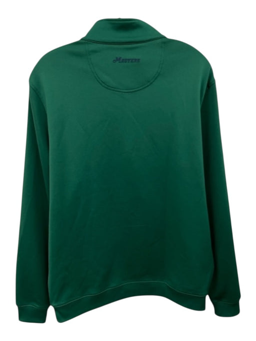 Masters Tech Size M Green Polyester Solid Quarter Zip Men's Long Sleeve Shirt Green / M