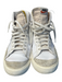 Nike Shoe Size 10 White & Black Leather & Suede High Top Lace Up Round Toe Shoes White & Black / 10