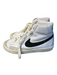 Nike Shoe Size 9 White & Black Leather & Suede High Top Lace Up Round Toe Shoes White & Black / 9