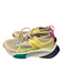 Nike Shoe Size 6.5 Beige, Yellow & Green Fabric Perforated Low Top Lace Up Shoes Beige, Yellow & Green / 6.5