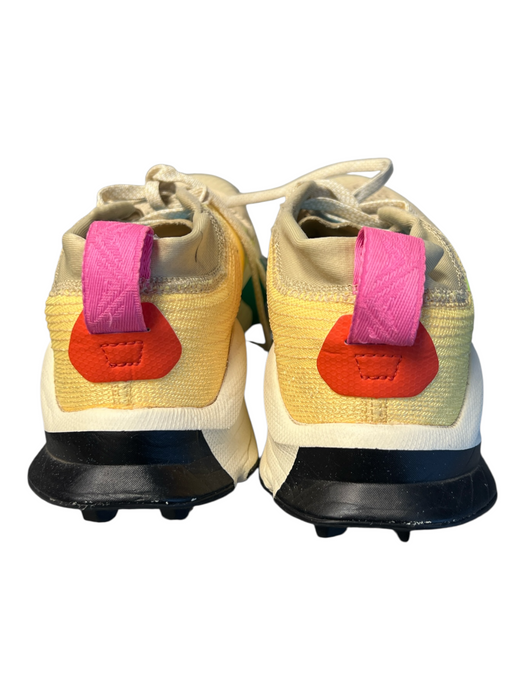 Nike Shoe Size 6.5 Beige, Yellow & Green Fabric Perforated Low Top Lace Up Shoes Beige, Yellow & Green / 6.5