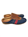 Coach Shoe Size 6 Blue, brown & Red Leather Contrast Stitch Almond Toe Shoes Blue, brown & Red / 6