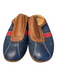 Coach Shoe Size 6 Blue, brown & Red Leather Contrast Stitch Almond Toe Shoes Blue, brown & Red / 6
