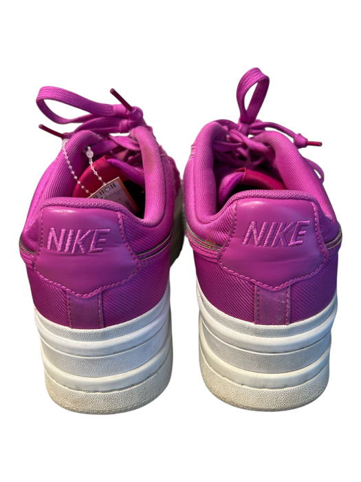 Nike Shoe Size 8.5 Hot pink Fabric Low Top Platform Lace Up Velcro Strap Shoes Hot pink / 8.5
