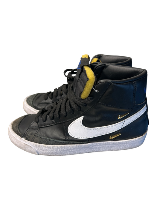 Nike Shoe Size 8.5 Black Leather & Suede High Top Lace Up Round Toe Shoes Black / 8.5