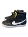 Nike Shoe Size 8.5 Black Leather & Suede High Top Lace Up Round Toe Shoes Black / 8.5