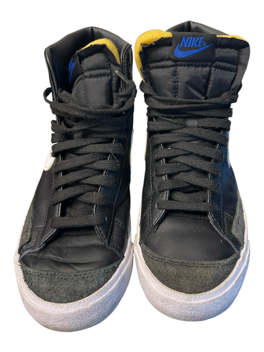 Nike Shoe Size 8.5 Black Leather & Suede High Top Lace Up Round Toe Shoes Black / 8.5