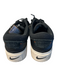 Nike Shoe Size 8 Black Leather Low Top Lace Up Round Toe Sneaker Shoes Black / 8