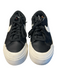 Nike Shoe Size 8 Black Leather Low Top Lace Up Round Toe Sneaker Shoes Black / 8
