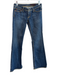 AG Size 26 Med Dark Wash Cotton Blend Low Rise Contrast Stitch Zip Fly Jeans Med Dark Wash / 26