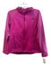 North Face Size Medium Dark Pink Polyester Front Zip Zip Pocket Jacket Dark Pink / Medium