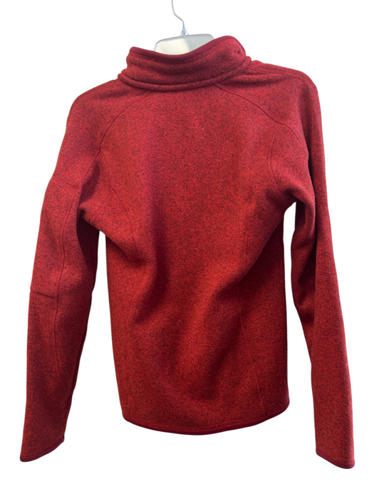 Patagonia Size Medium Dark Rust Polyester Zip Neck Sleeve Zip Pocket Jacket Dark Rust / Medium
