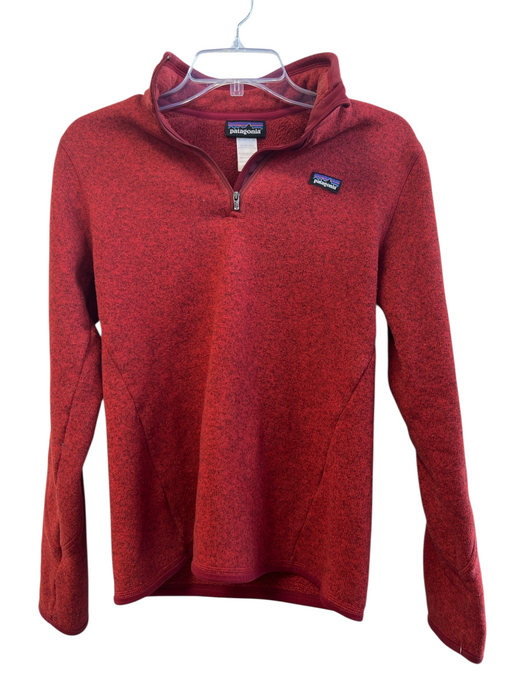 Patagonia Size Medium Dark Rust Polyester Zip Neck Sleeve Zip Pocket Jacket Dark Rust / Medium