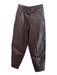 Juanentine Size 34 Brown Leather Zip Fly High Waist Slit Pocket Tapered Pants Brown / 34