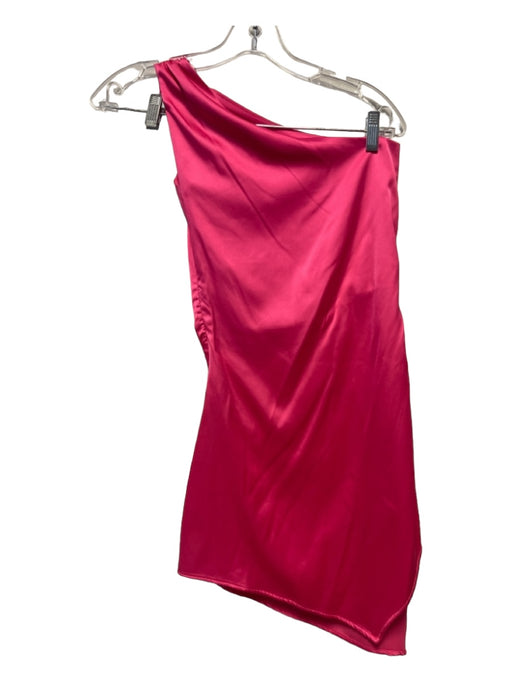 Baobab Size S Hot pink Polyester One Shoulder Gathered Side Dress Hot pink / S