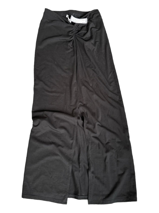 Reformation Size XS Black Tencel Elastic Waist Gathered Front Maxi Skirt Black / XS