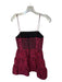 Alice & Olivia Size 2 Magenta & Black Polyester Blend Spaghetti Strap Dress Magenta & Black / 2