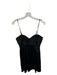 Cinq a Sept Size 2 Black Silk Spaghetti Strap Bra Top Keyhole Dress Black / 2