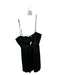Cinq a Sept Size 2 Black Silk Spaghetti Strap Bra Top Keyhole Dress Black / 2