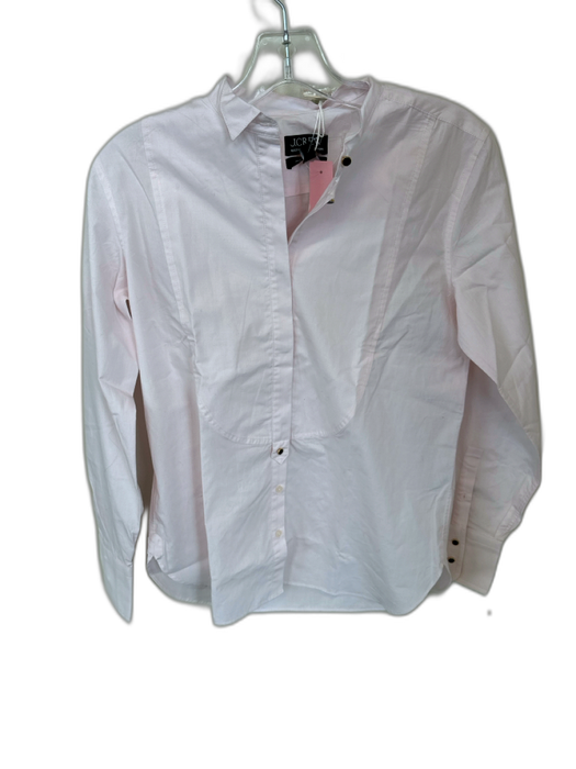 J. Crew Size 2 Baby Pink Cotton Long Sleeve Button Down Top Baby Pink / 2