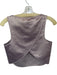 Tibi Size Est XS Purple & Gold Sleeveless Textured Metallic Cropped Top Purple & Gold / Est XS