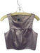Tibi Size Est XS Purple & Gold Sleeveless Textured Metallic Cropped Top Purple & Gold / Est XS