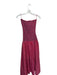 Line & Dot Size XS Red & Navy Cotton Smocked Striped Strapless Maxi Dress Red & Navy / XS