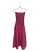 Line & Dot Size XS Red & Navy Cotton Smocked Striped Strapless Maxi Dress Red & Navy / XS