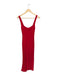 Staud Size XS Red Viscose Blend Sleeveless Ribbed Pleat Detail Maxi Dress Red / XS