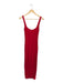 Staud Size XS Red Viscose Blend Sleeveless Ribbed Pleat Detail Maxi Dress Red / XS