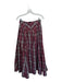 Maeve Size 2 Maroon & Black Nylon High Waist Plaid Back Zip Maxi Skirt Maroon & Black / 2