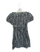 Doen Size XS Black & White Rayon & Linen Short Balloon Sleeve Gingham Dress Black & White / XS