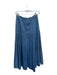 Zara Size XS Med Dark Wash Cotton High Waist Back Zip Maxi Denim Skirt Med Dark Wash / XS