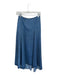Zara Size XS Med Dark Wash Cotton High Waist Back Zip Maxi Denim Skirt Med Dark Wash / XS