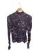 Cinq a Sept Size S purple & pink Polyester Blend Long Sleeve Flower Rouched Top purple & pink / S